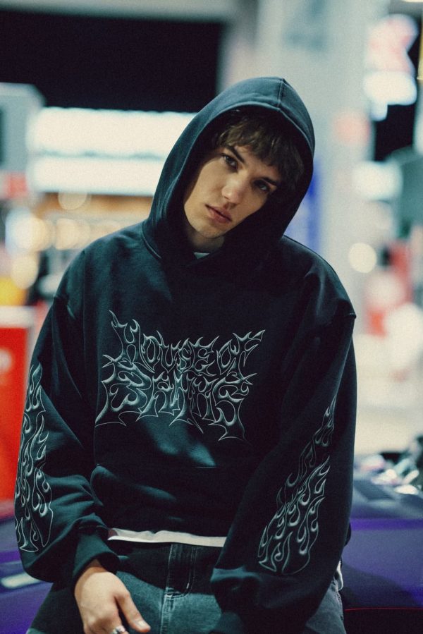TRIBAL FLAME HOODIE (loose fit) - Image 2