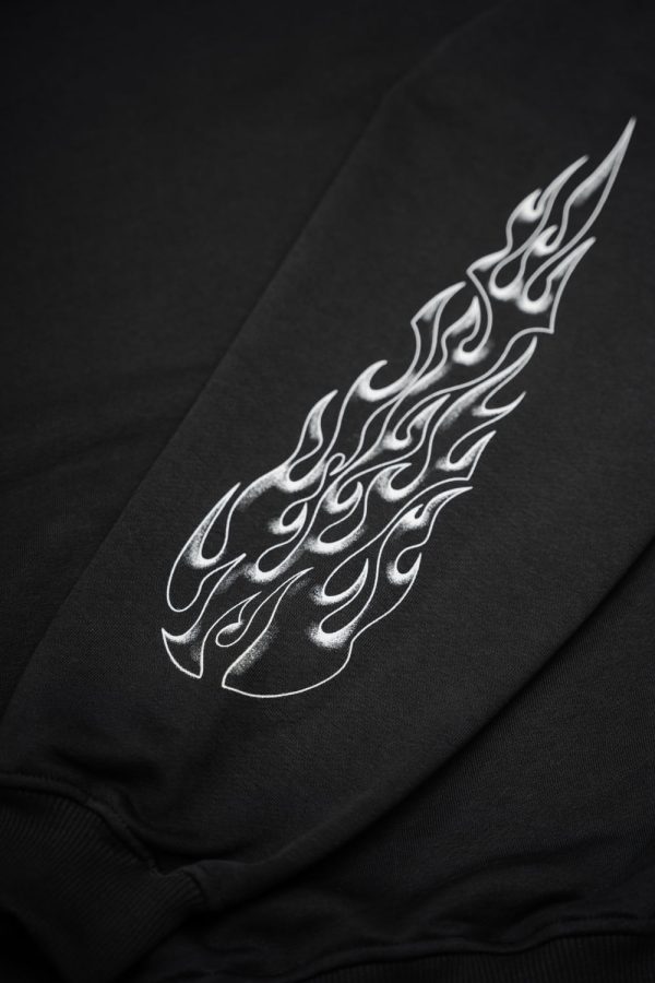 TRIBAL FLAME HOODIE (loose fit) - Image 7