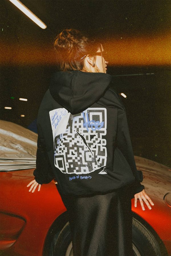 QR CODE HOODIE (loose fit) - Image 2