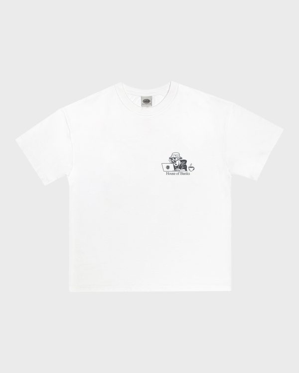 HANGOVER TEE WHITE (loose fit) - obrazek 3