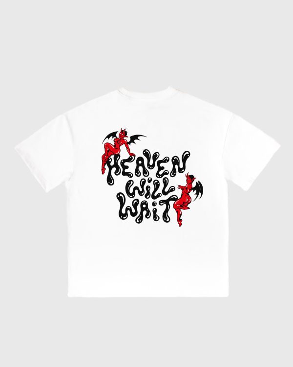 HEAVEN PUFF TEE WHITE (loose fit)