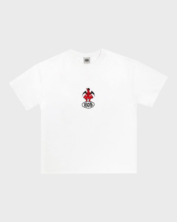 HEAVEN PUFF TEE WHITE (loose fit) - obrazek 3