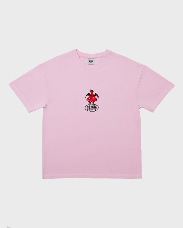 HEAVEN PUFF TEE PINK (loose fit) - obrazek 3