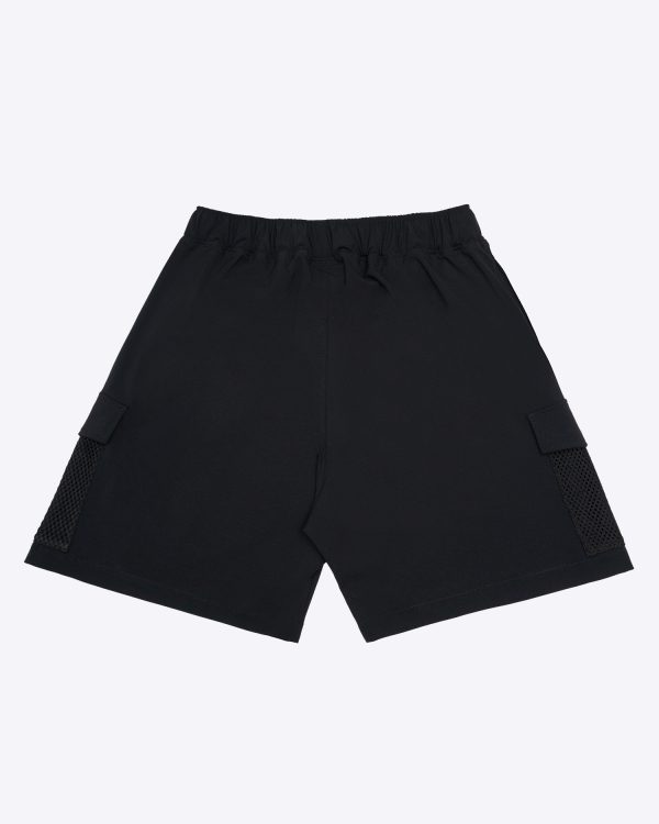 REFLECTIVE LOGO CARGO SHORTS BLACK - obrazek 3